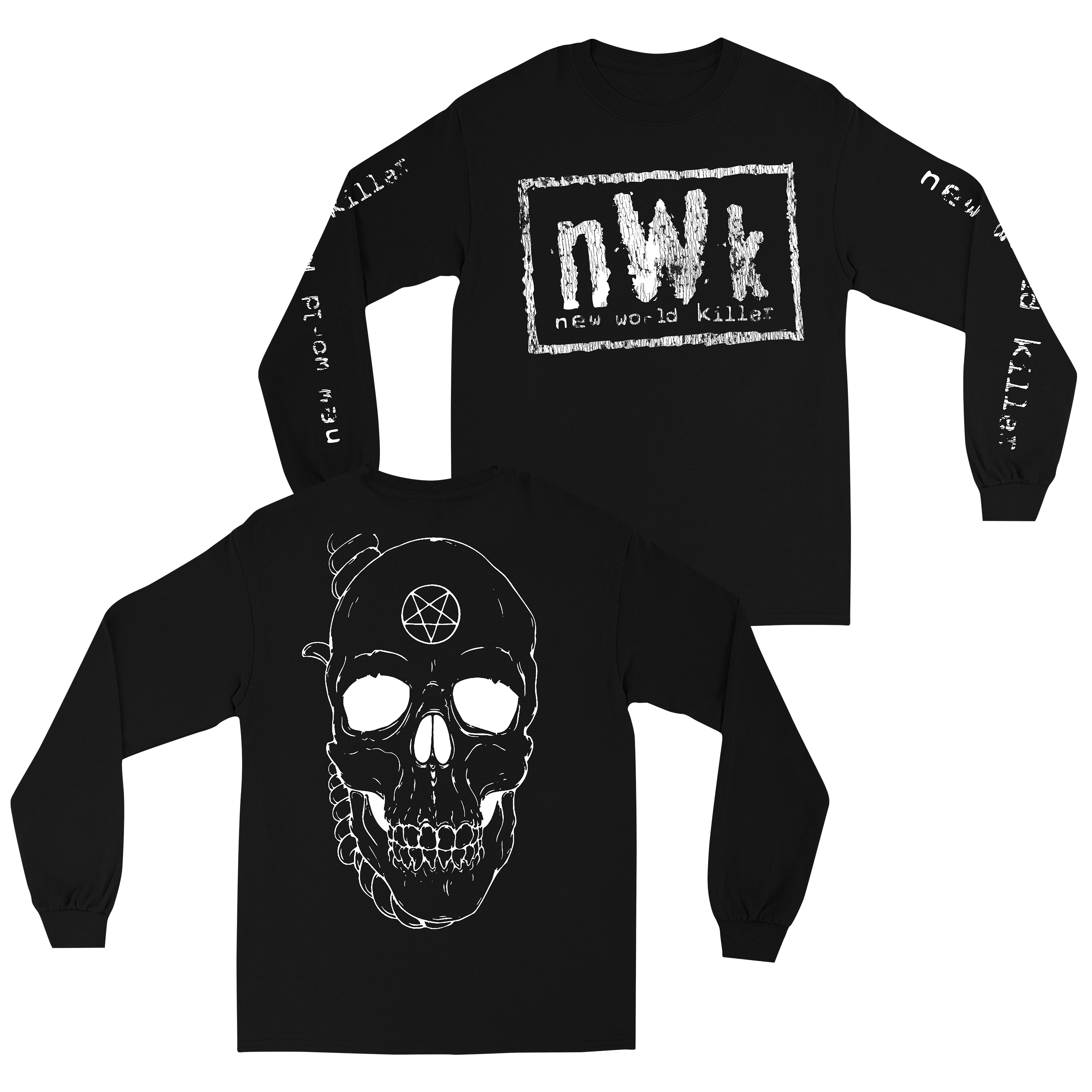 NWK Long Sleeve (White Print)