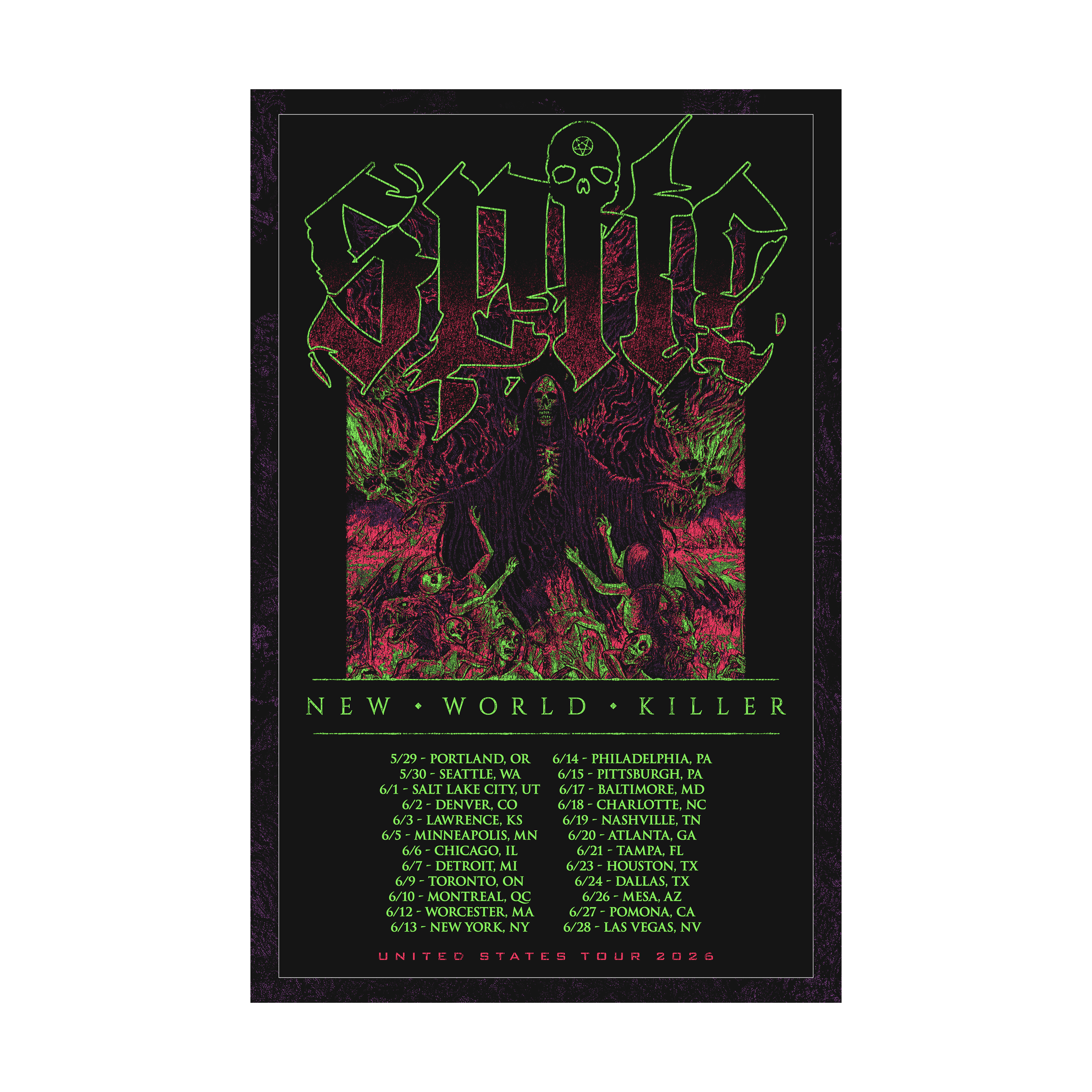 NWK US 2026 Tour Poster