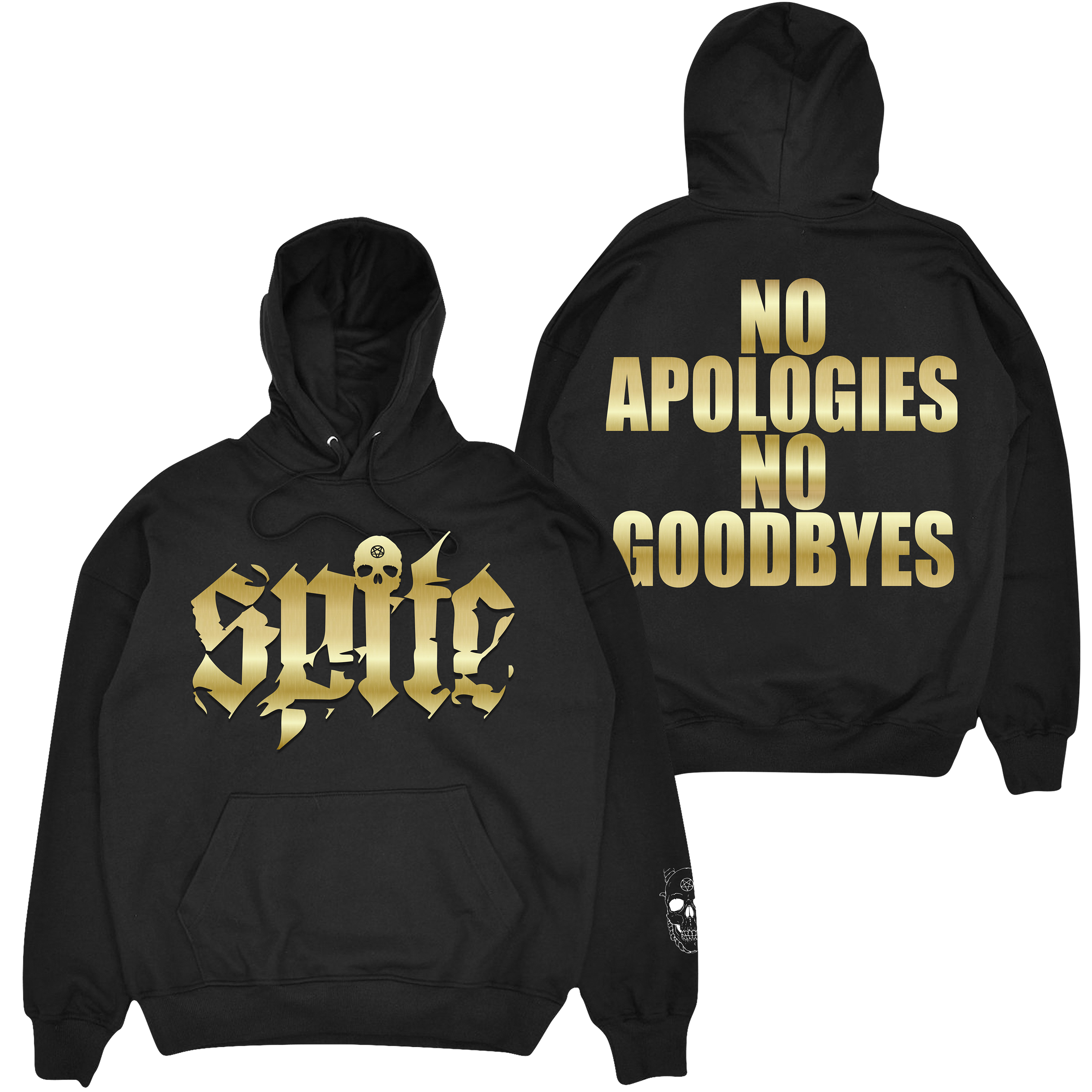 No Apologies Foil Hoodie – SPITECULT
